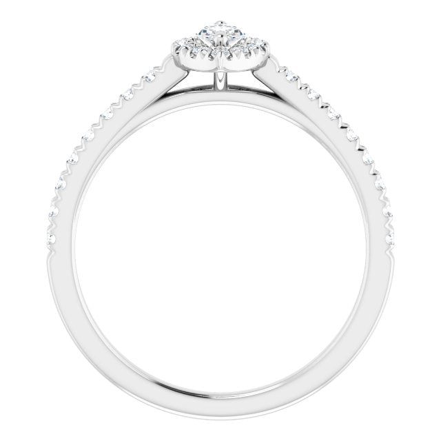 marquise-14K White gold