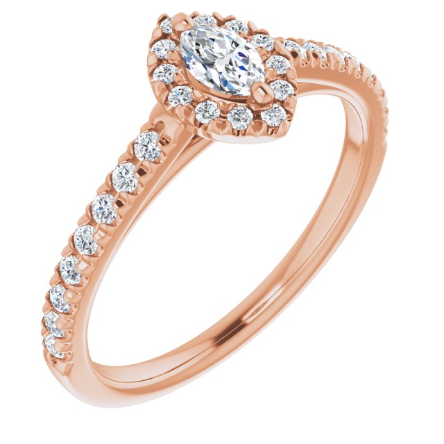 marquise-10K Rose gold
