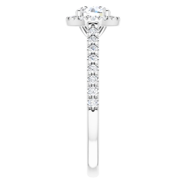 round-14K White gold
