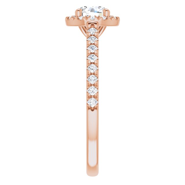 round-14K Rose gold