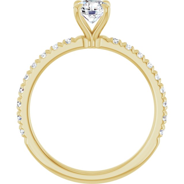 round-14K Yellow gold