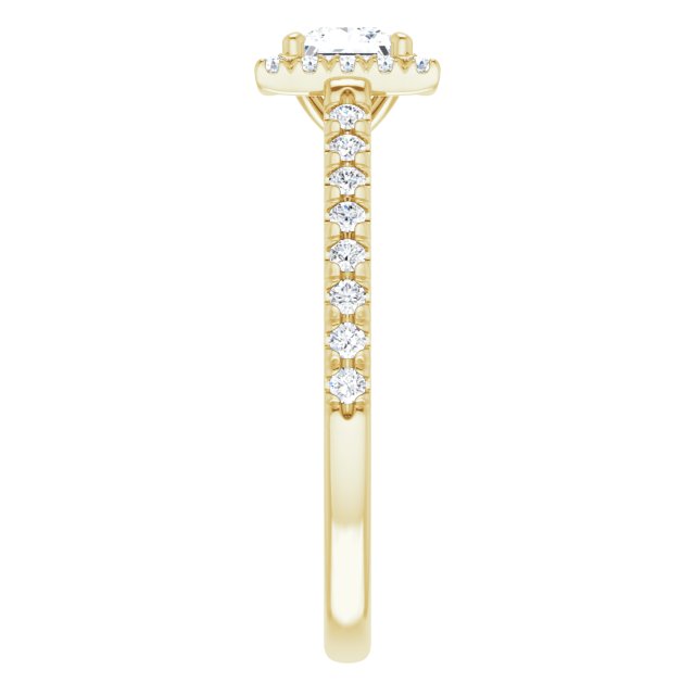 square-14K Yellow gold