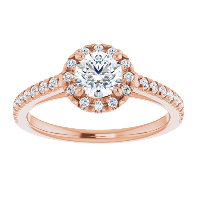 round-14K Rose gold