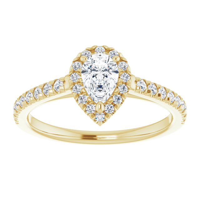pear-10K Yellow gold