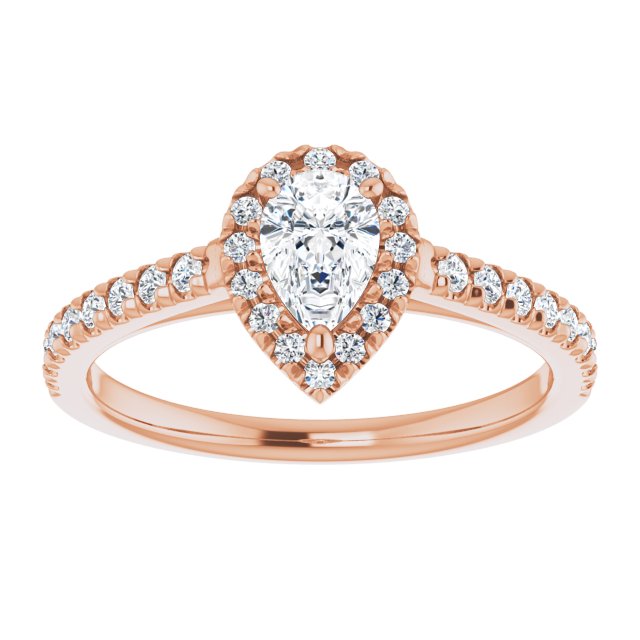 pear-18K Rose gold