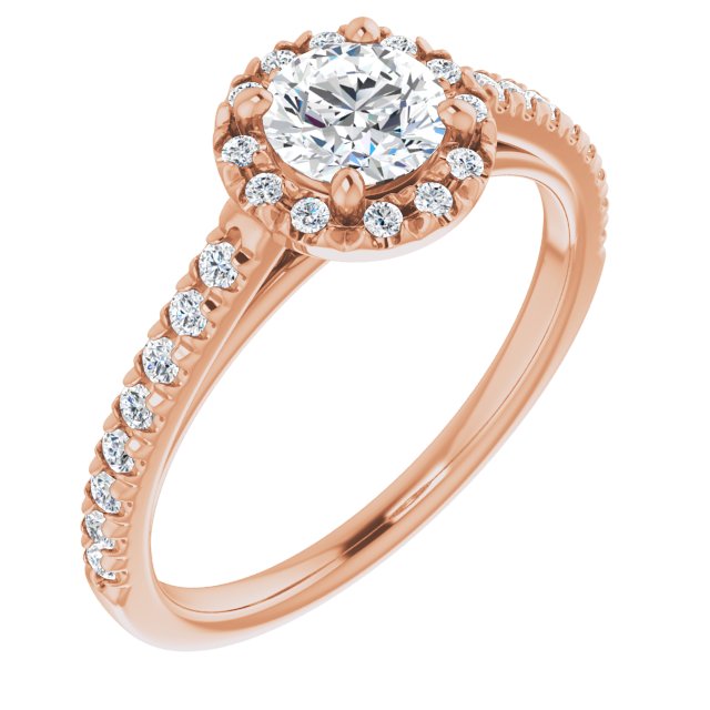 round-10K Rose gold