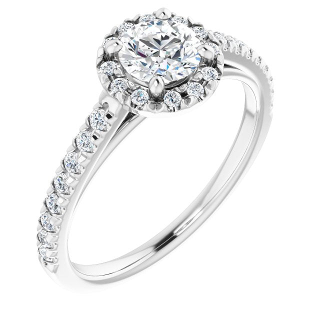 round-14K White gold