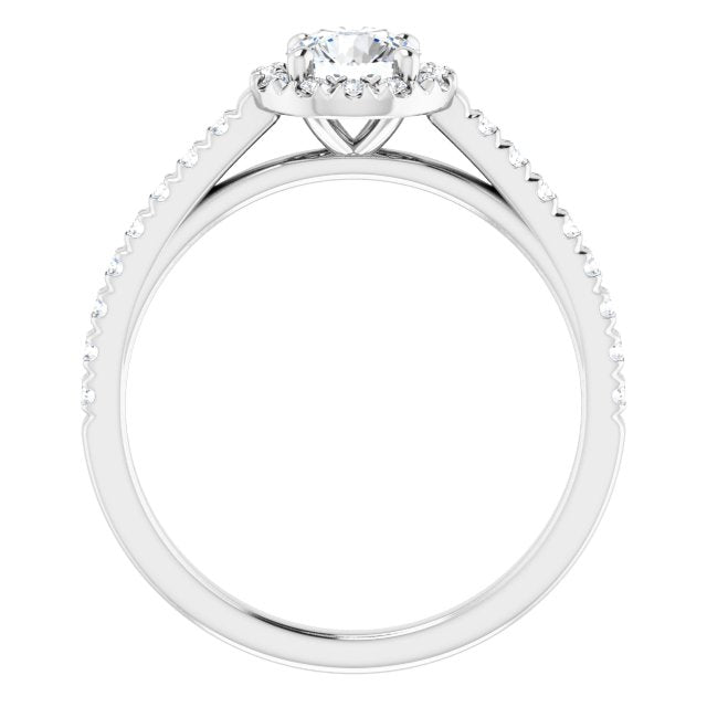 round-14K White gold