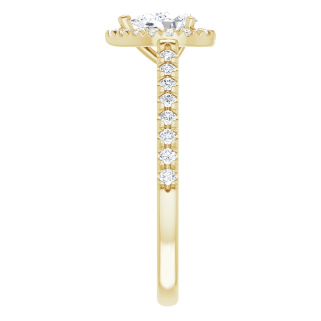 pear-14K Yellow gold