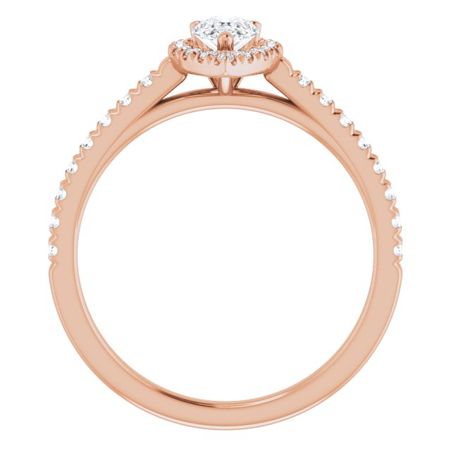 pear-18K Rose gold