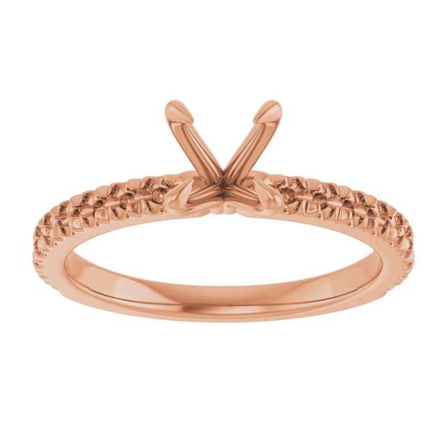 round-14K Rose gold