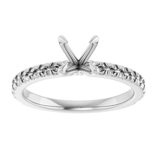 round-14K White gold