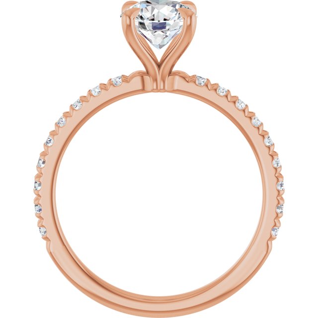 round-18K Rose gold