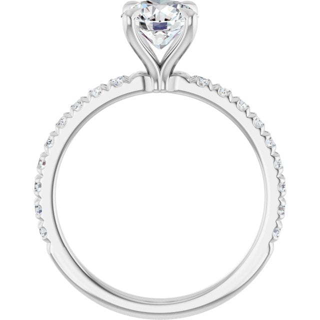round-10K White gold