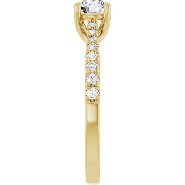 round-14K Yellow gold