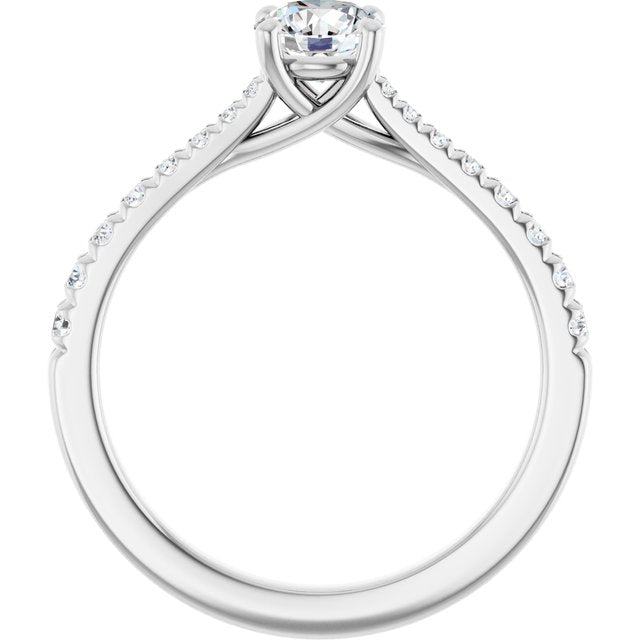 round-14K White gold