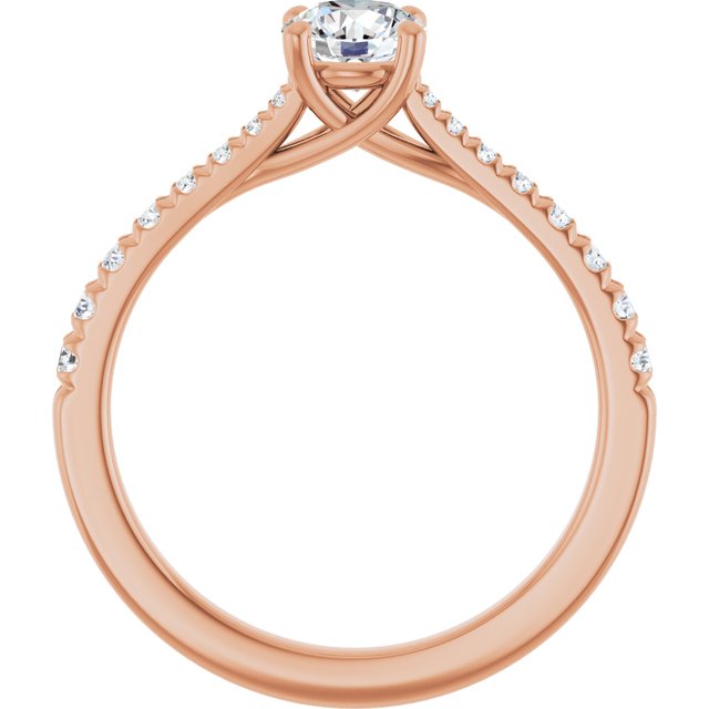 round-14K Rose gold