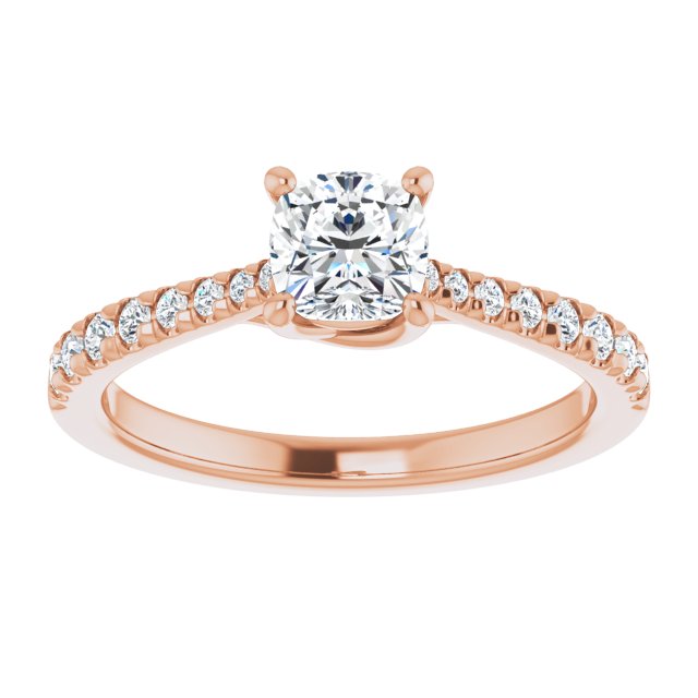 cushion-18K Rose gold