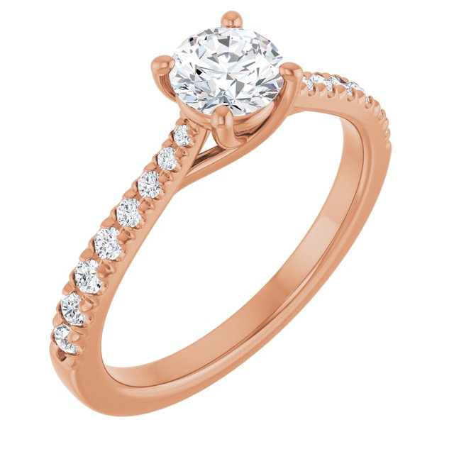 round-14K Rose gold