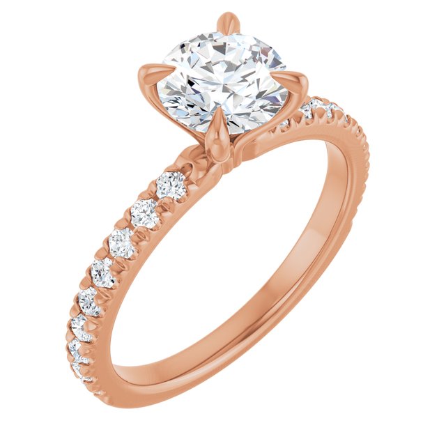 round-18K Rose gold