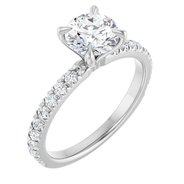 round-10K White gold