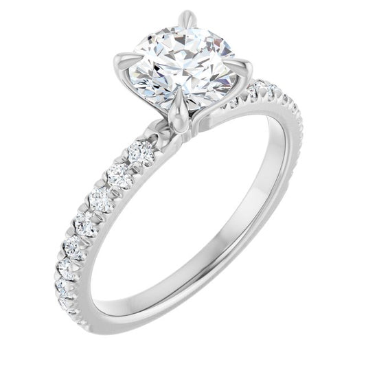 round-10K White gold
