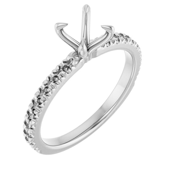 round-14K White gold