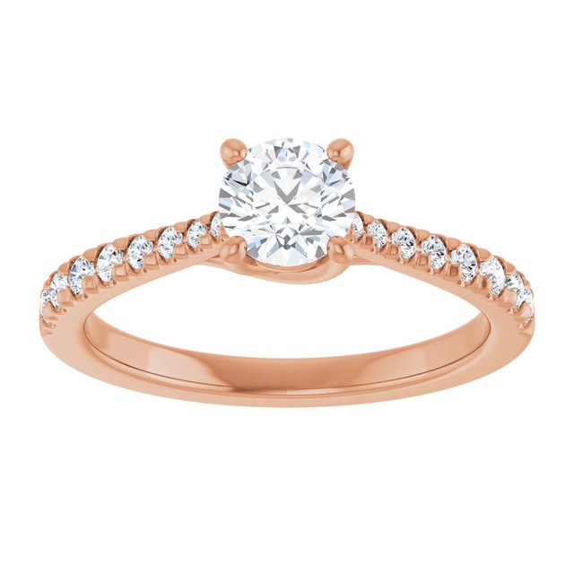 round-18K Rose gold