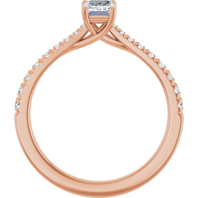 emerald-10K Rose gold