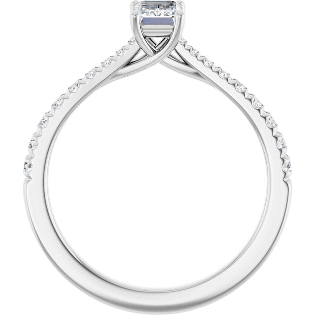 emerald-10K White gold