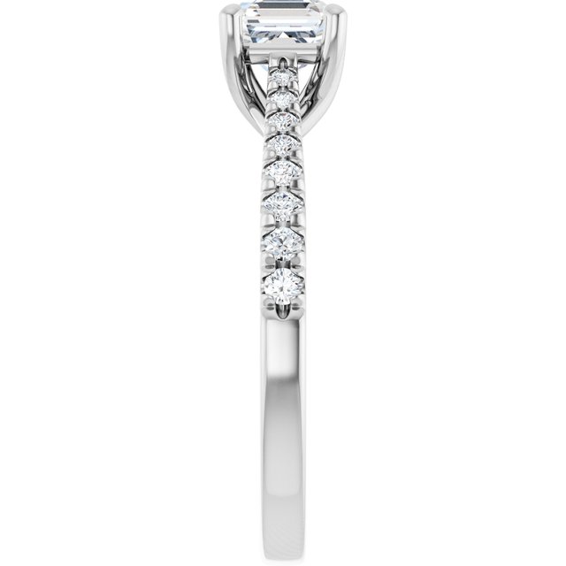 asscher-14K White gold