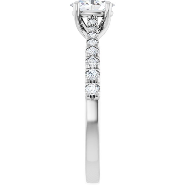 oval-10K White gold