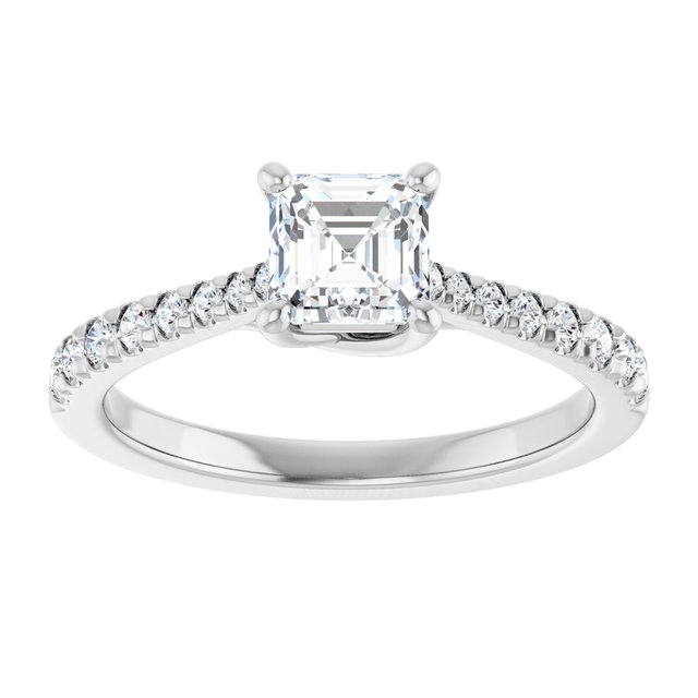 asscher-14K White gold