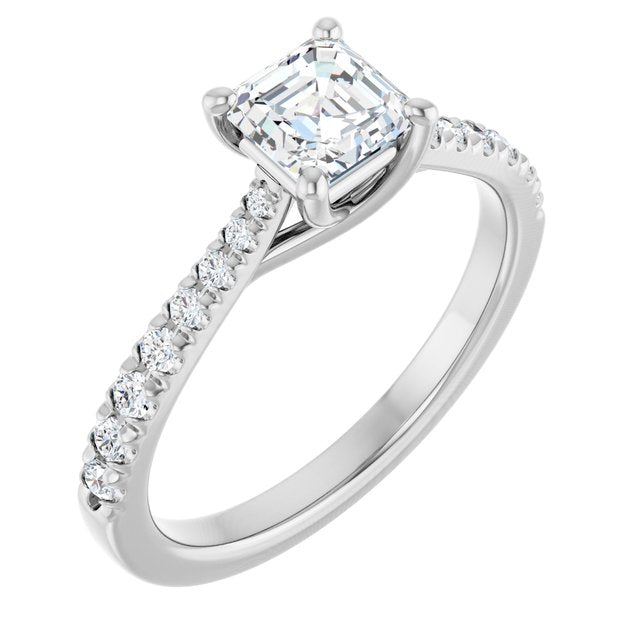 asscher-18K White gold