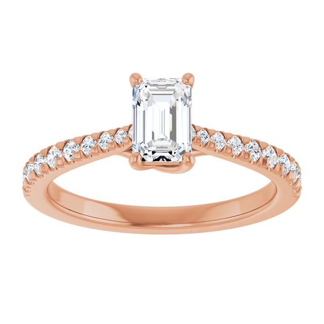 emerald-10K Rose gold