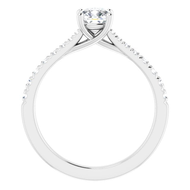 cushion-10K White gold