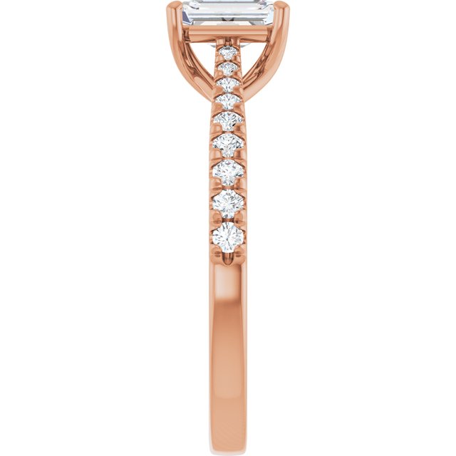emerald-10K Rose gold