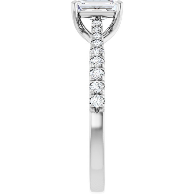 emerald-10K White gold