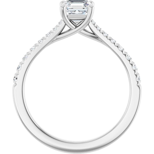 asscher-18K White gold