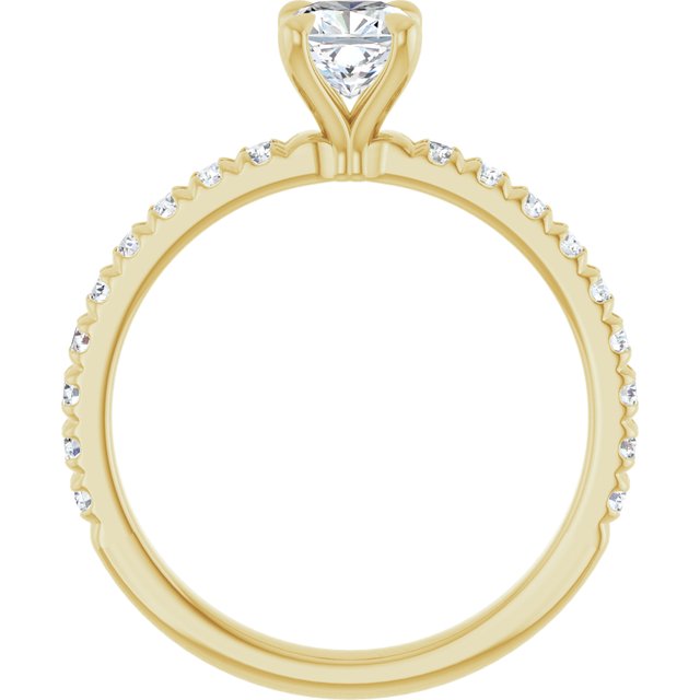 cushion-10K Yellow gold