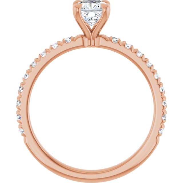 cushion-10K Rose gold