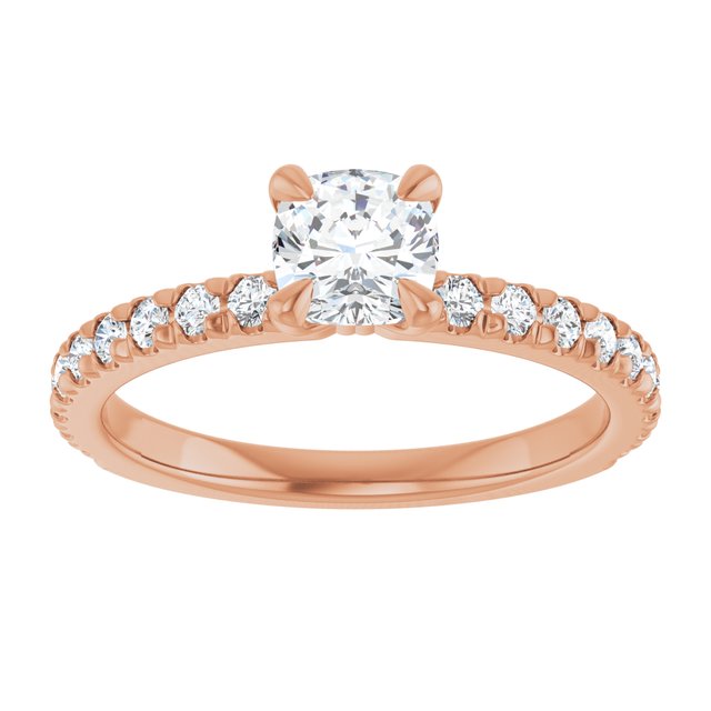 cushion-14K Rose gold