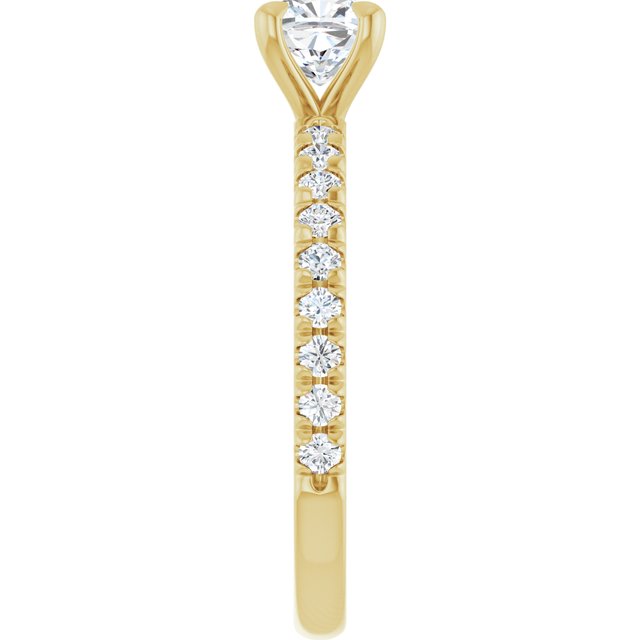 cushion-10K Yellow gold