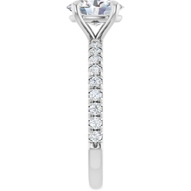 oval-18K White gold