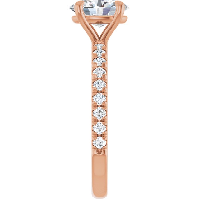 oval-10K Rose gold