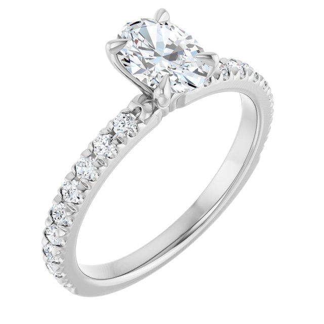 oval-10K White gold