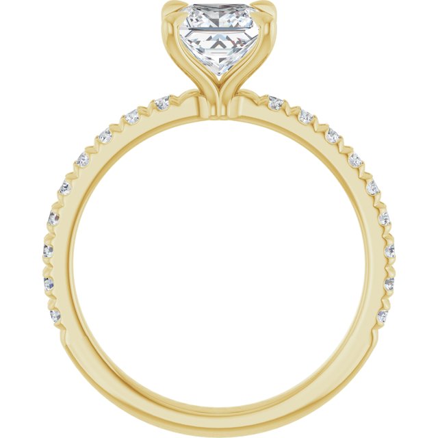 square-14K Yellow gold