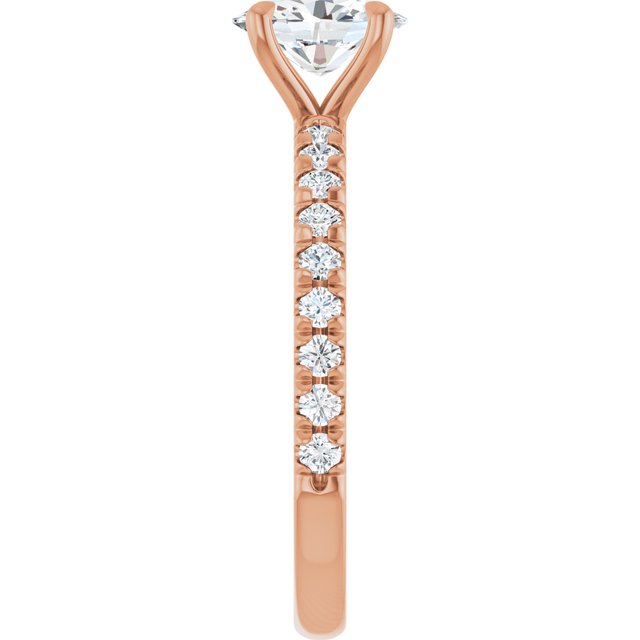 oval-14K Rose gold