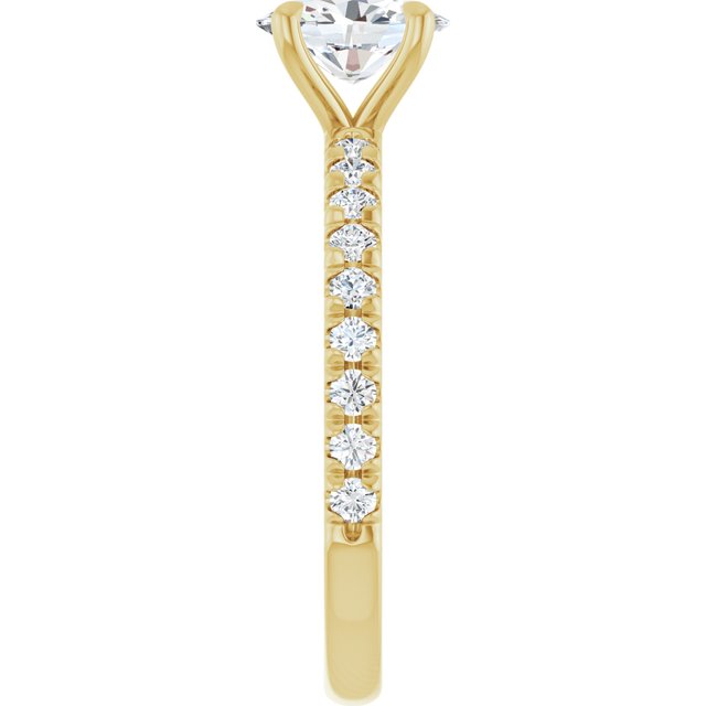 oval-10K Yellow gold