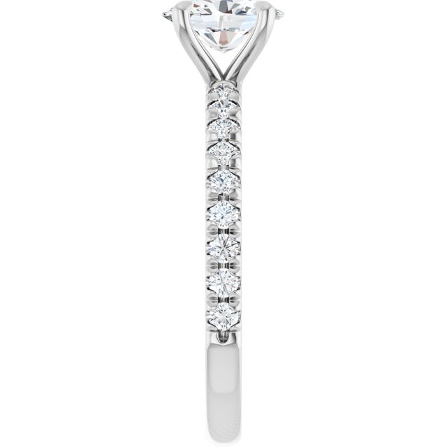 oval-10K White gold